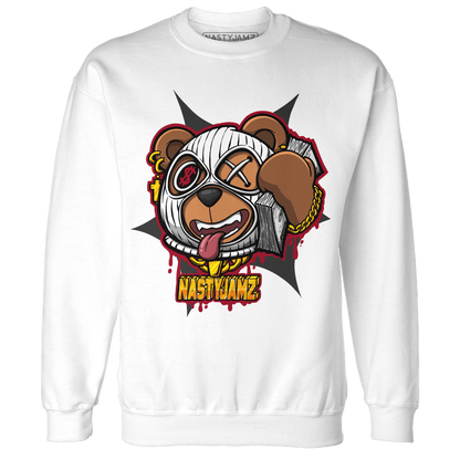 Retro Red Taxi 12s Sweatshirt Match Money Motive BER - NastyJamz