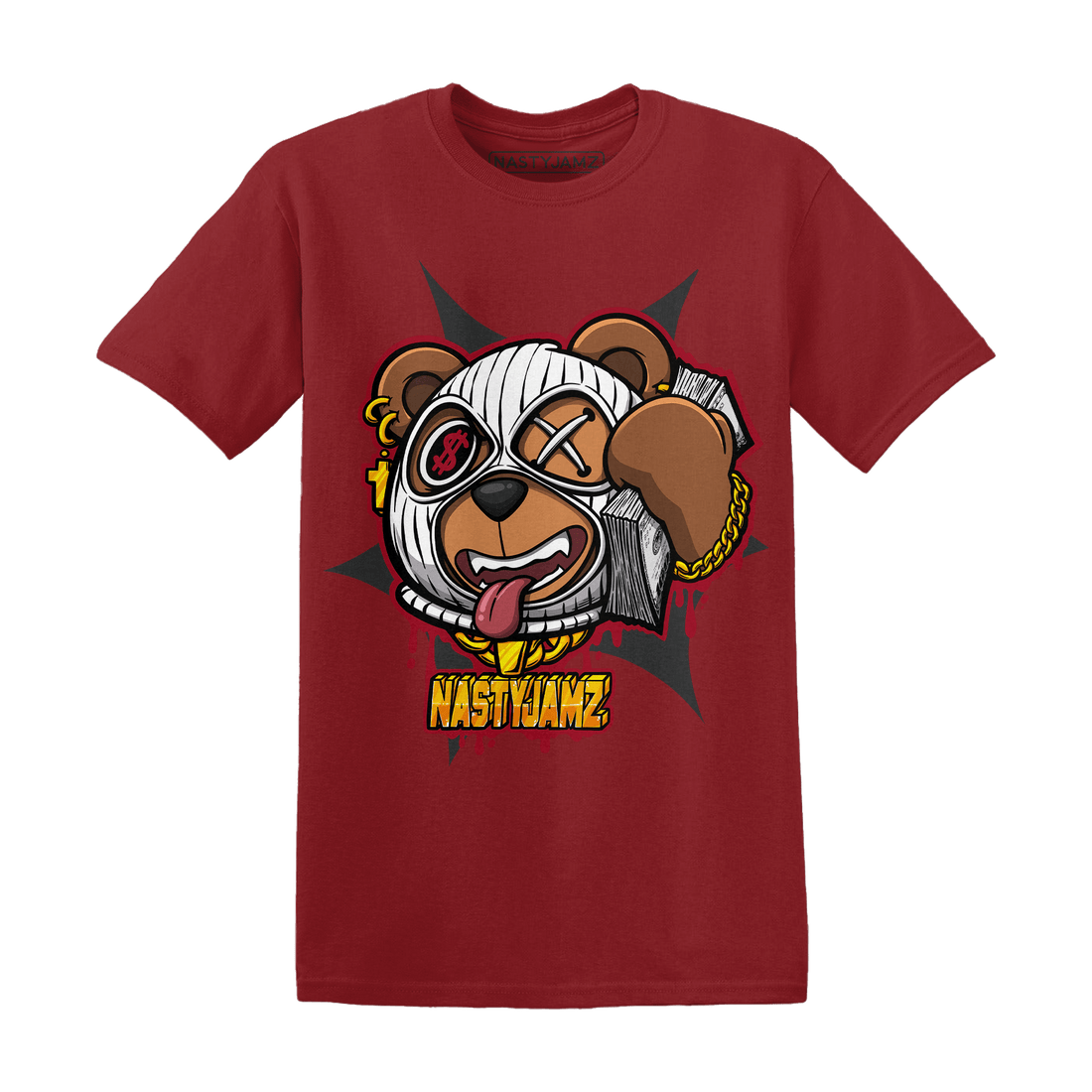 Retro Red Taxi 12s T Shirt Match Money Motive BER - NastyJamz