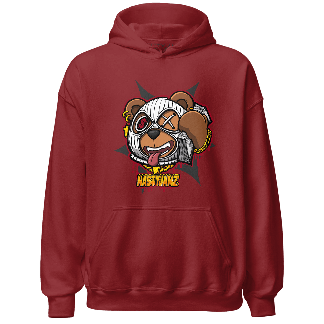 Retro Red Taxi 12s Hoodie Match Money Motive BER - NastyJamz