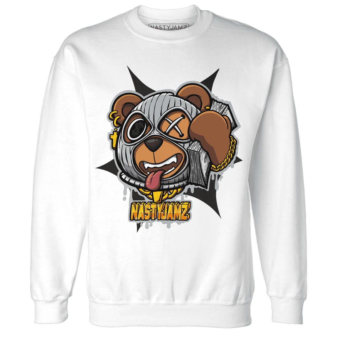 NastyJamz-Wolf-Grey-12s-Sweatshirt-Match-Money-Motive-BER