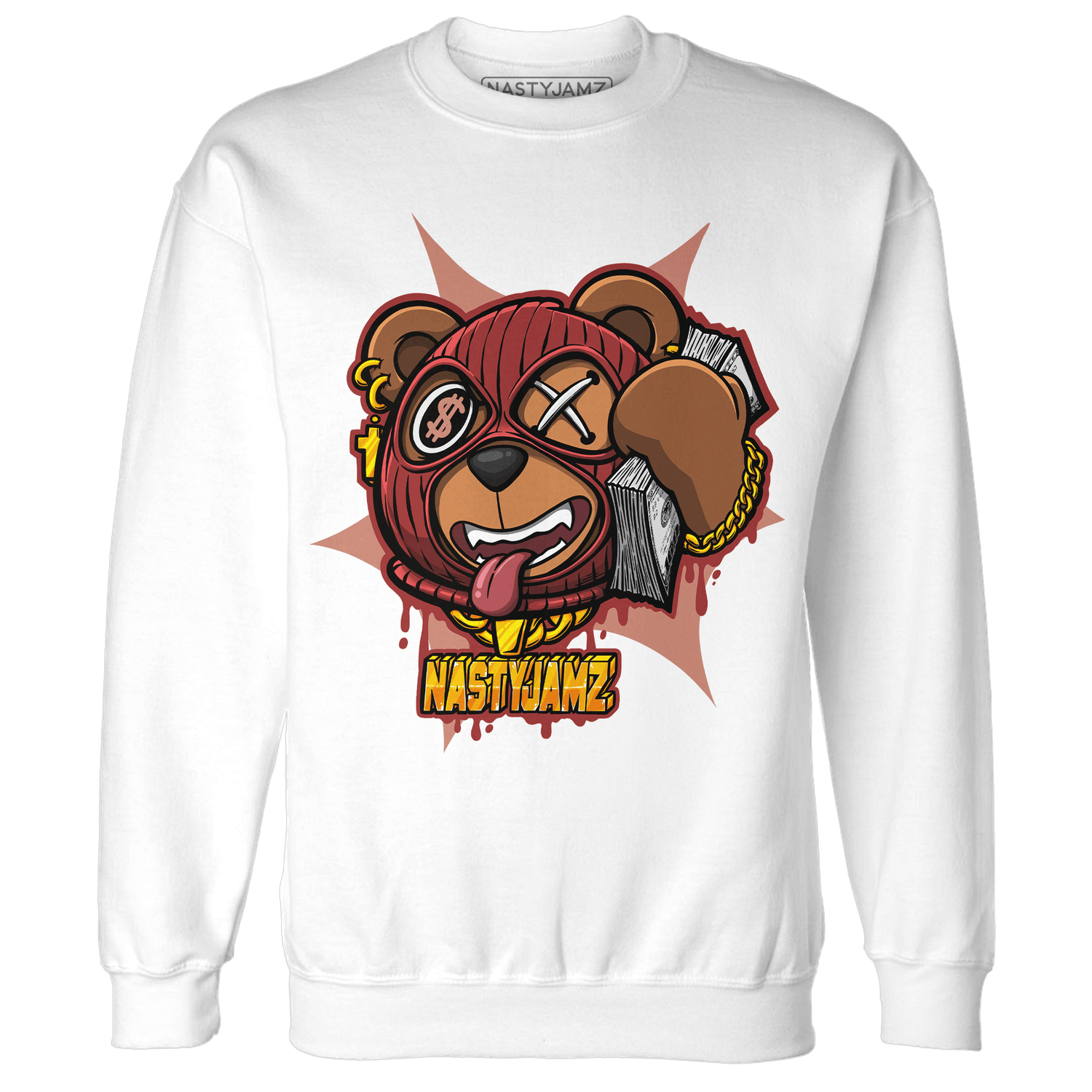 Dune Red 13s Sweatshirt Match Money Motive BER - NastyJamz