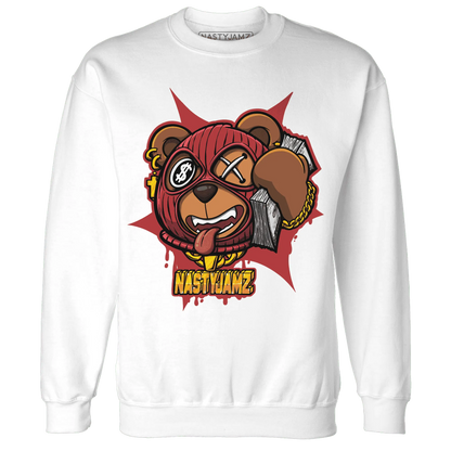 Black-Toe-Reimagined-Red-White-1s-NastyJamz-Sweatshirt-Match-Money-Motive-BER
