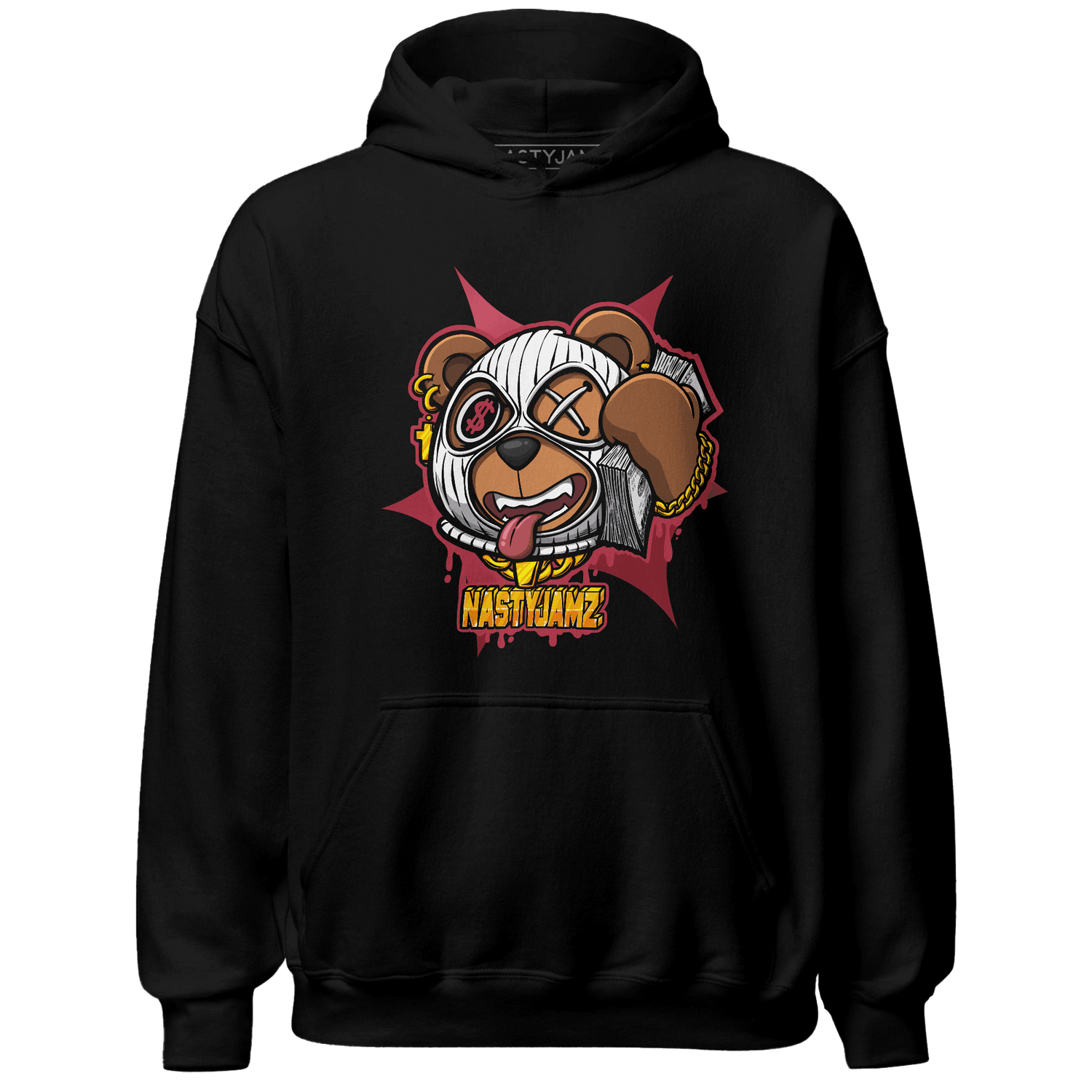 High 85 Metallic Burgundy 1s Hoodie Match Money Motive BER - NastyJamz