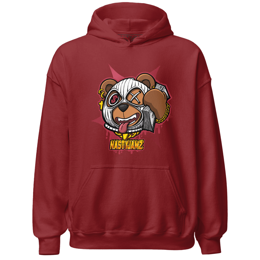 High 85 Metallic Burgundy 1s Hoodie Match Money Motive BER - NastyJamz