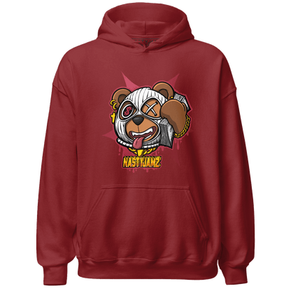 High 85 Metallic Burgundy 1s Hoodie Match Money Motive BER - NastyJamz