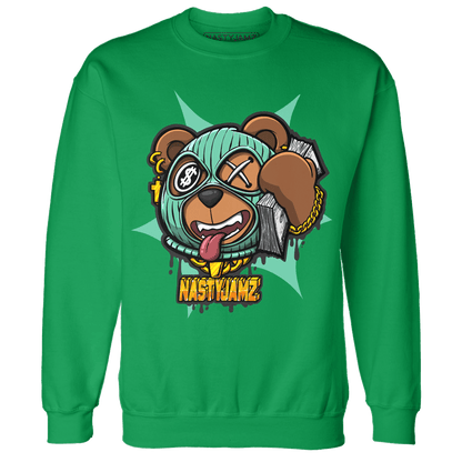 High OG Green Glow 1s Sweatshirt Match Money Motive BER - NastyJamz
