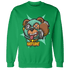 High OG Green Glow 1s Sweatshirt Match Money Motive BER - NastyJamz