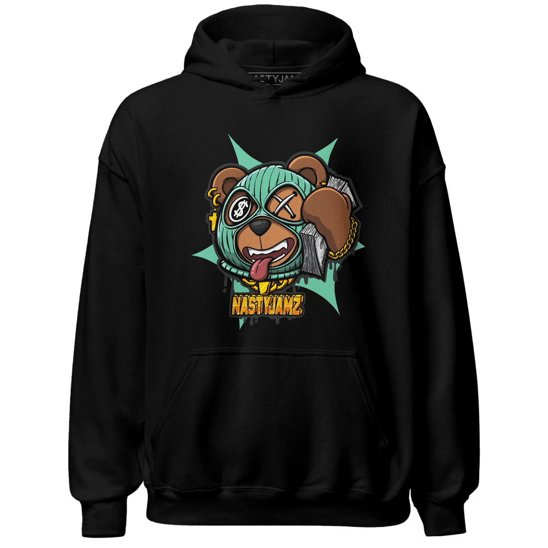 High OG Green Glow 1s Hoodie Match Money Motive BER - NastyJamz