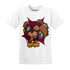 High White Team Red 1s T Shirt Match Money Motive BER - NastyJamz