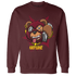 High White Team Red 1s Sweatshirt Match Money Motive BER - NastyJamz