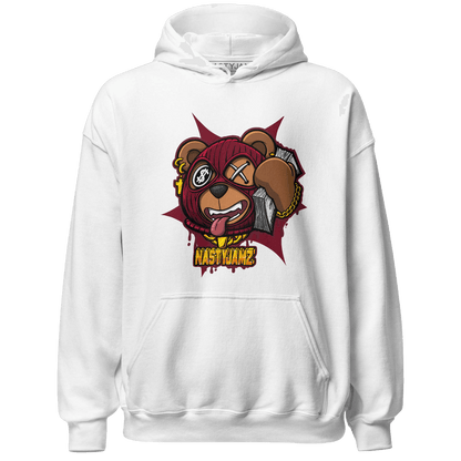 High White Team Red 1s Hoodie Match Money Motive BER - NastyJamz