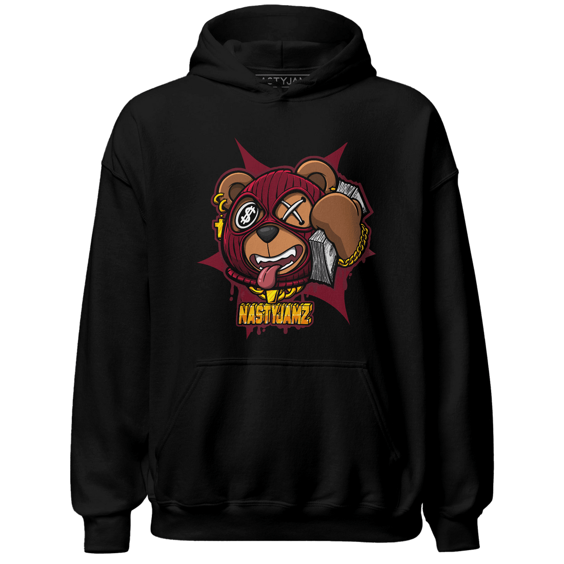 High White Team Red 1s Hoodie Match Money Motive BER - NastyJamz