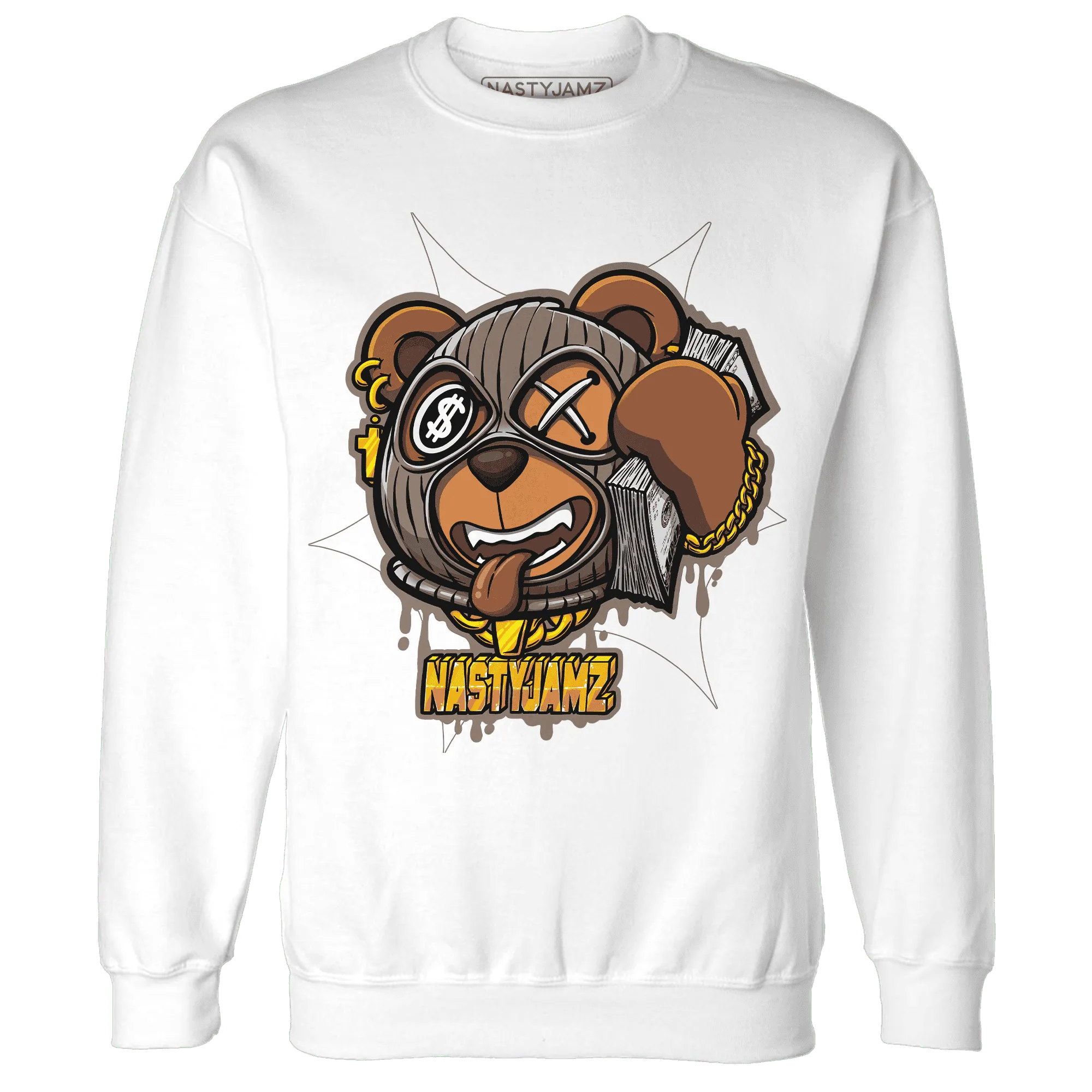 NastyJamz-Low-Mocha-1s-Sweatshirt-Match-Money-Motive-BER