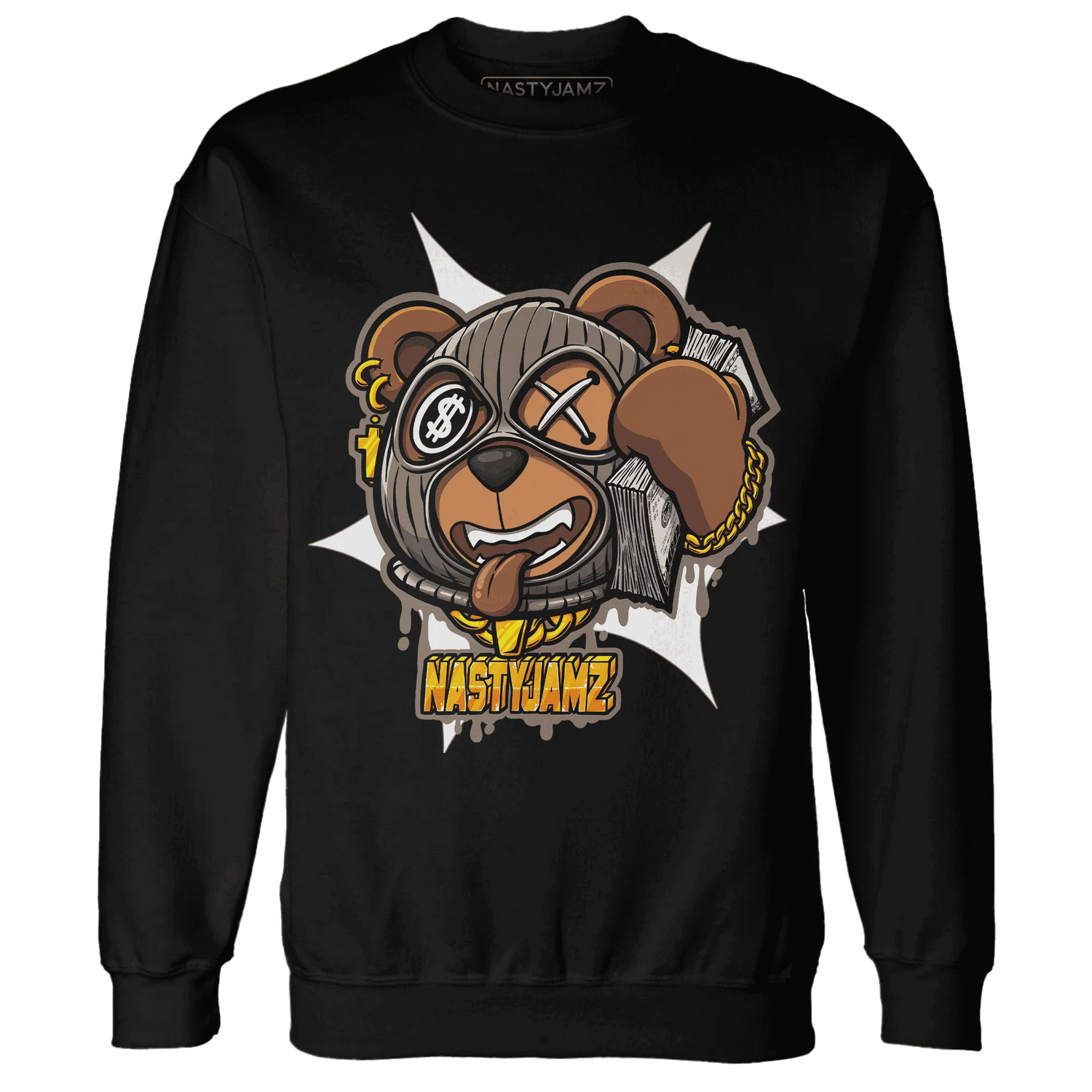 NastyJamz-Low-Mocha-1s-Sweatshirt-Match-Money-Motive-BER