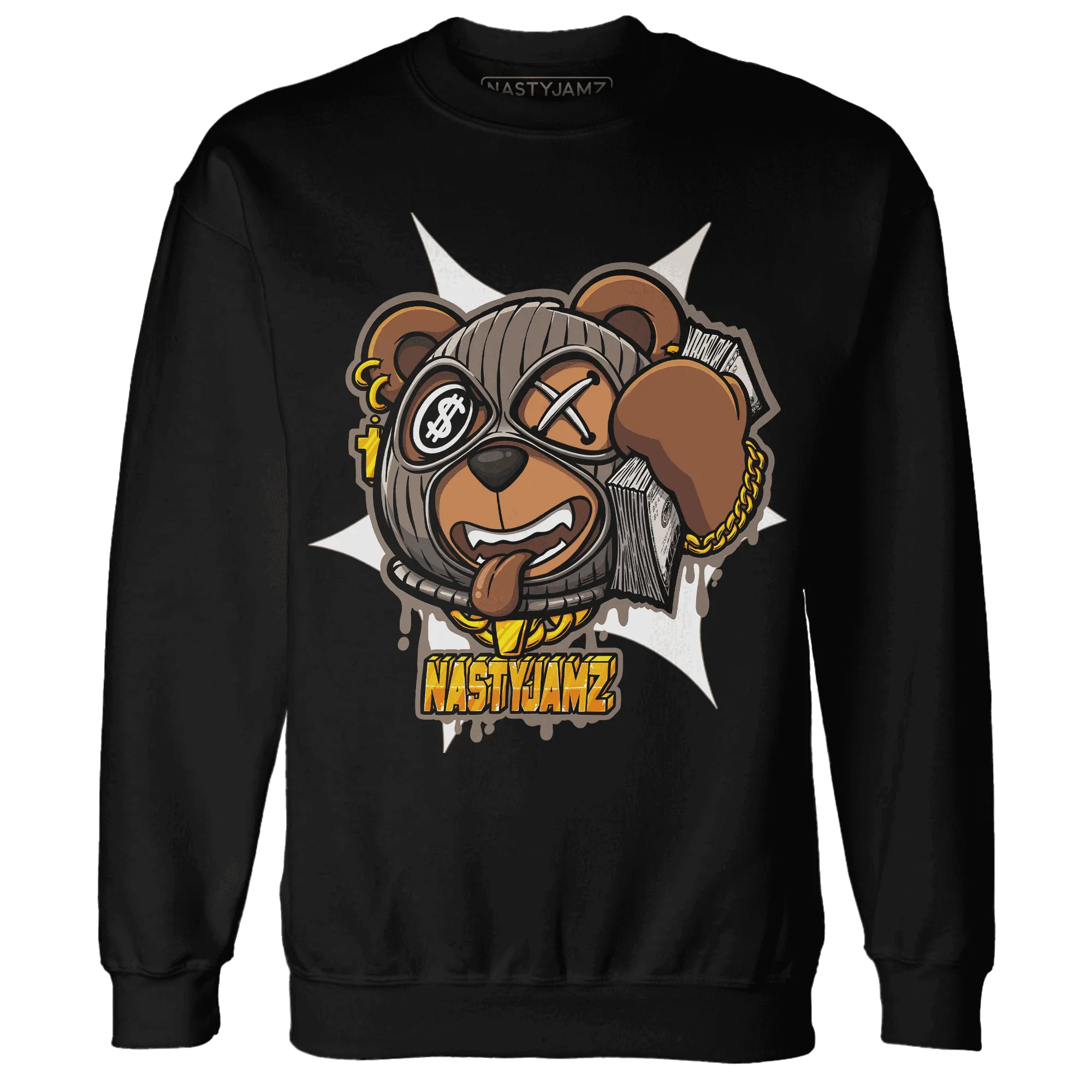 NastyJamz-Low-Mocha-1s-Sweatshirt-Match-Money-Motive-BER