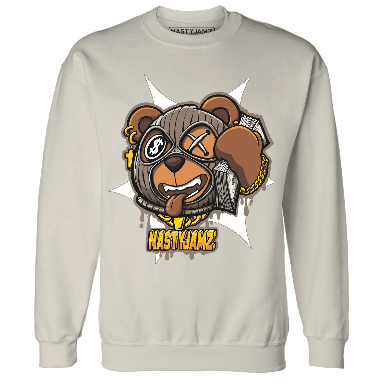 NastyJamz-Low-Mocha-1s-Sweatshirt-Match-Money-Motive-BER