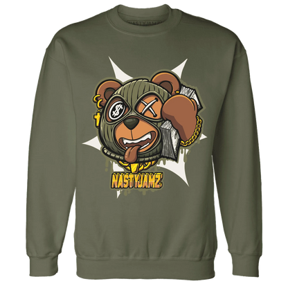 NastyJamz-Medium-Olive-1s-Sweatshirt-Match-Money-Motive-BER