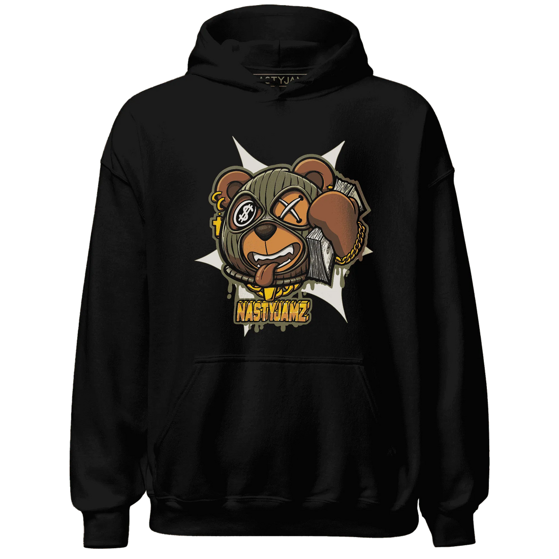 NastyJamz-Medium-Olive-1s-Hoodie-Match-Money-Motive-BER