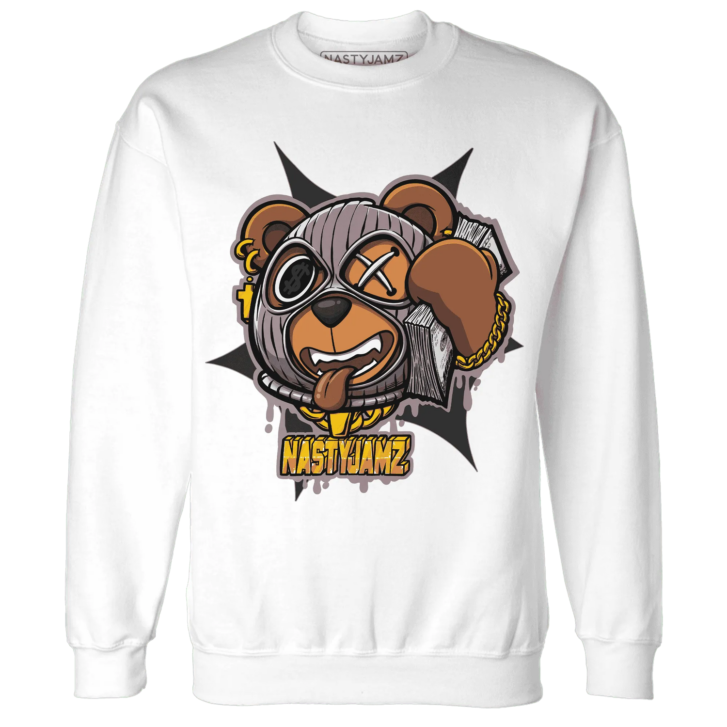 NastyJamz-Black-Violet-Ore-3s-Sweatshirt-Match-Money-Motive-BER