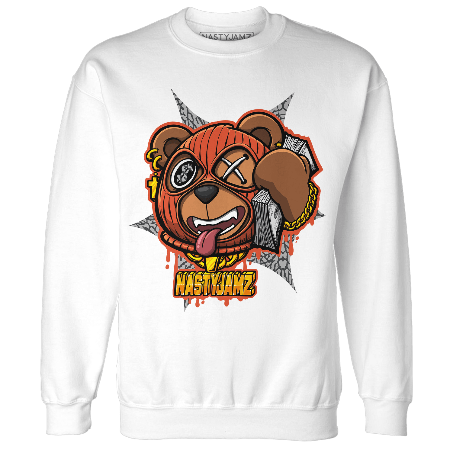 Georgia Peach 3s Sweatshirt Match Money Motive BER - NastyJamz