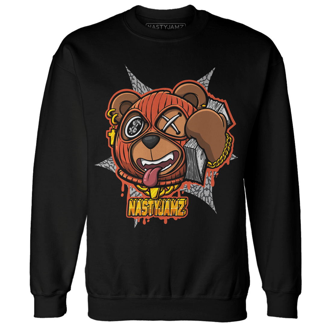 Georgia Peach 3s Sweatshirt Match Money Motive BER - NastyJamz