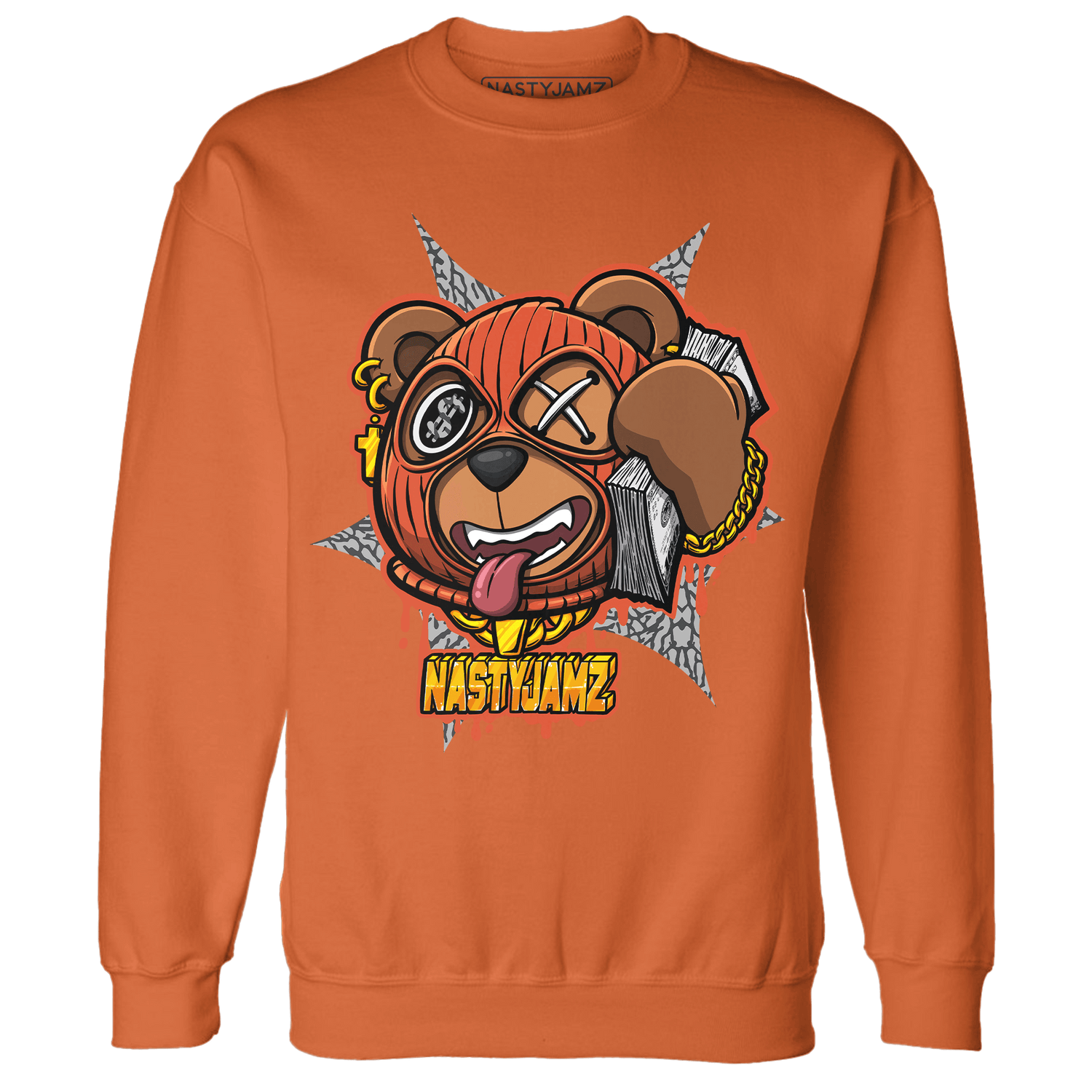 Georgia Peach 3s Sweatshirt Match Money Motive BER - NastyJamz
