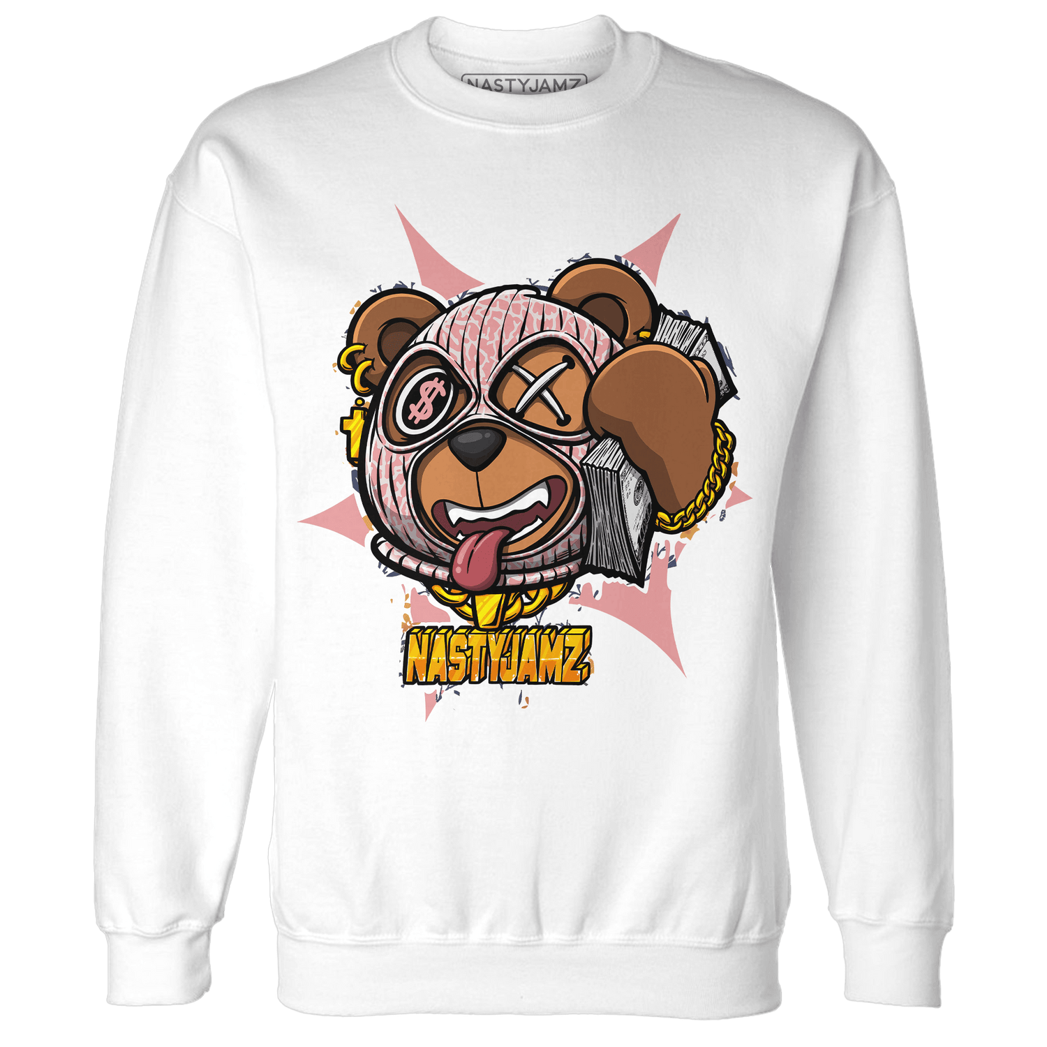 Red Stardust 3s Sweatshirt Match Money Motive BER - NastyJamz