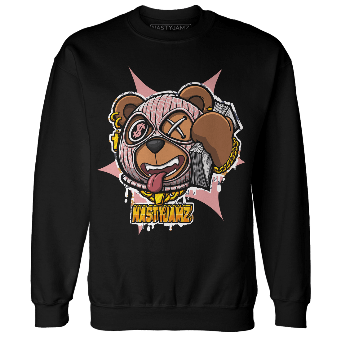 Red Stardust 3s Sweatshirt Match Money Motive BER - NastyJamz