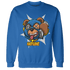 Industrial Blue 4s Sweatshirt Match Money Motive BER - NastyJamz