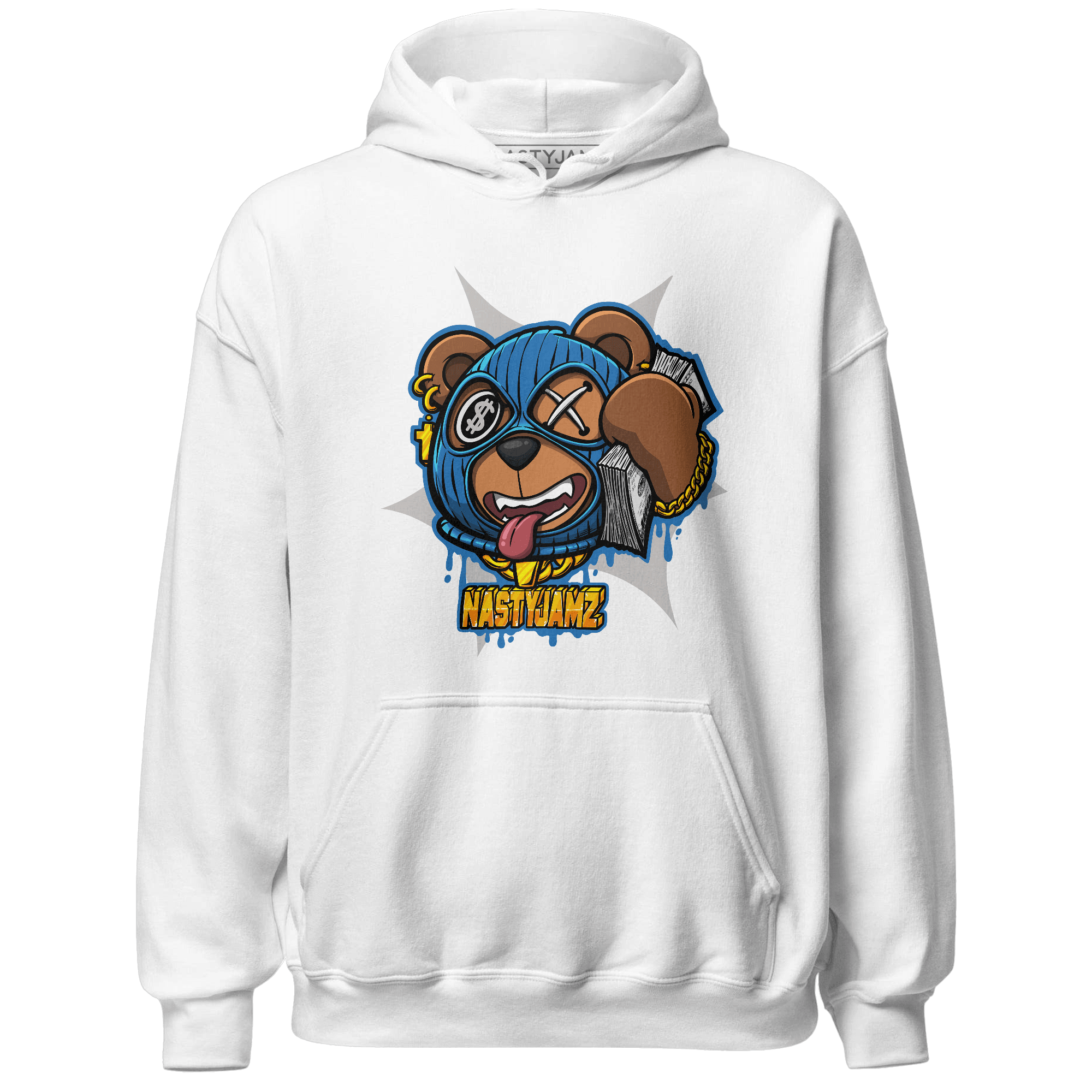 Industrial Blue 4s Hoodie Match Money Motive BER - NastyJamz