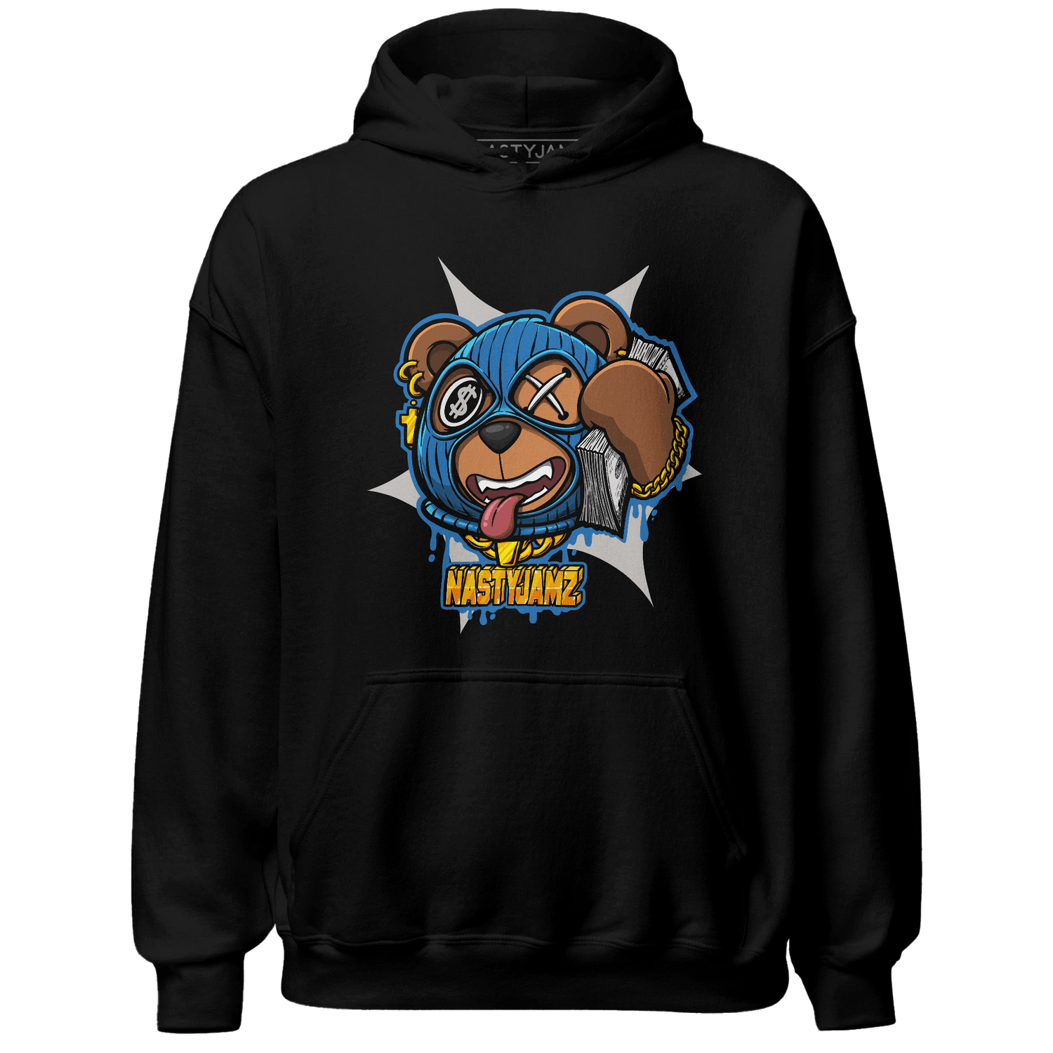 Industrial Blue 4s Hoodie Match Money Motive BER - NastyJamz