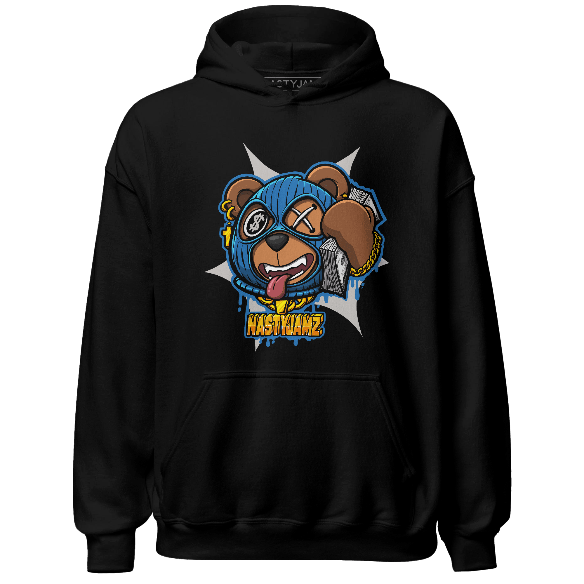 Industrial Blue 4s Hoodie Match Money Motive BER - NastyJamz