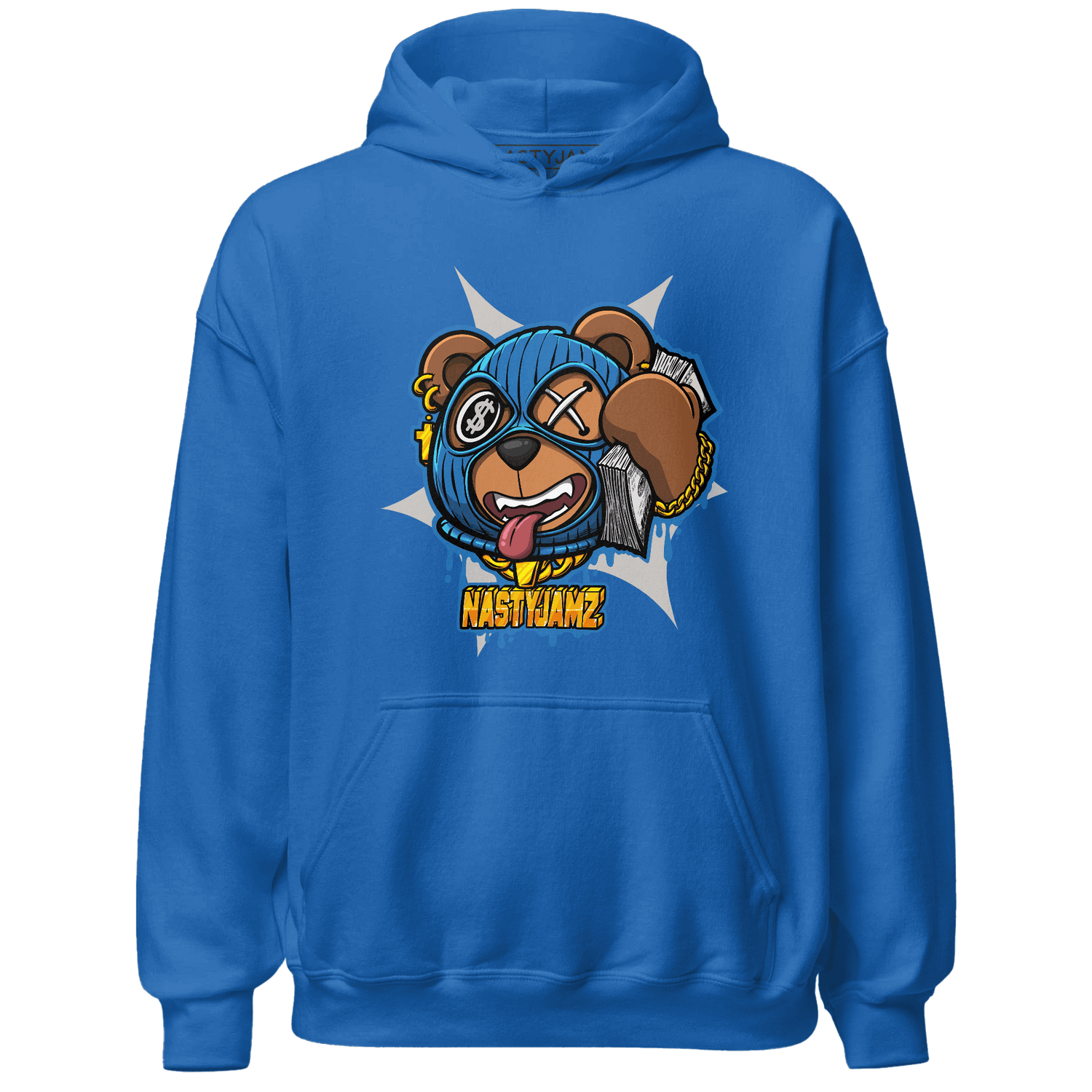 Industrial Blue 4s Hoodie Match Money Motive BER - NastyJamz