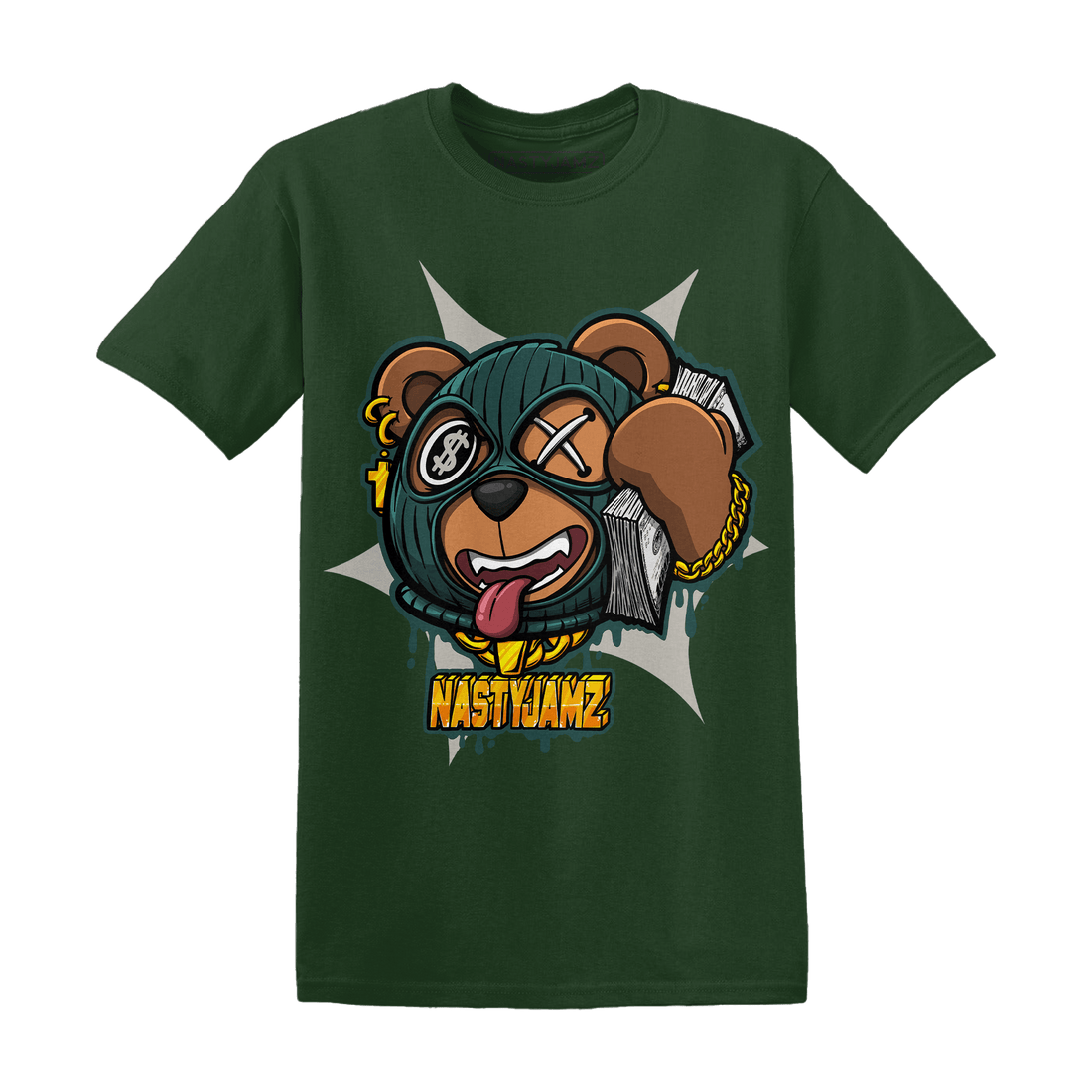 Oxidized Green 4s T Shirt Match Money Motive BER - NastyJamz