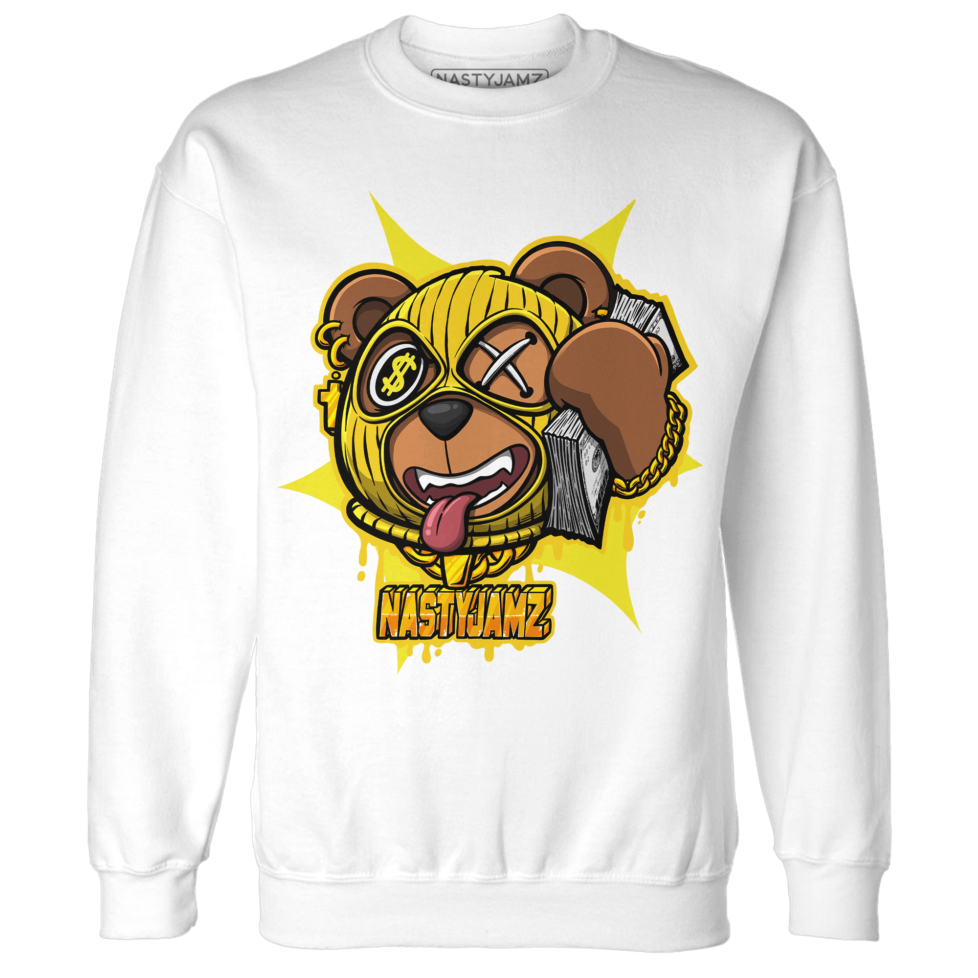 Vivid Sulfur 4s Sweatshirt Match Money Motive BER - NastyJamz