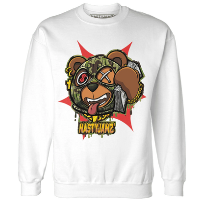 AM-90-Dark-Sage-Solar-Red-NastyJamz-Sweatshirt-Match-Money-Motive-BER
