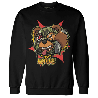 AM-90-Dark-Sage-Solar-Red-NastyJamz-Sweatshirt-Match-Money-Motive-BER