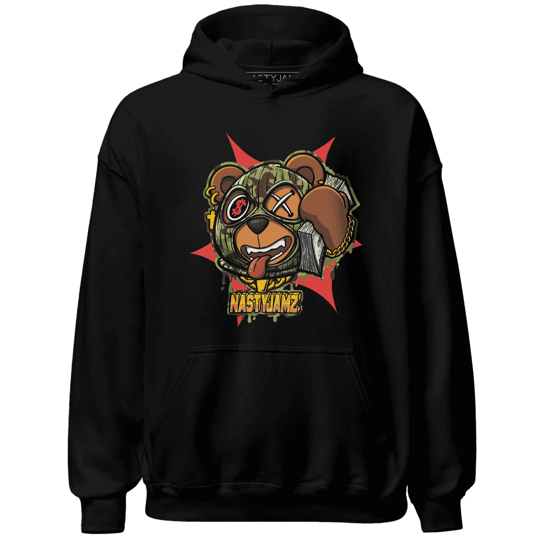 AM-90-Dark-Sage-Solar-Red-NastyJamz-Hoodie-Match-Money-Motive-BER