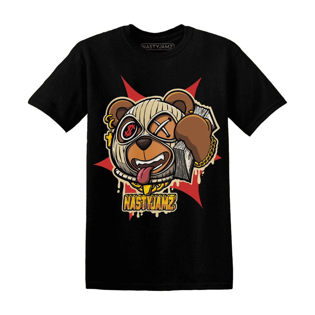 Dunk-Strawberry-Waffle-NastyJamz-T-Shirt-Match-Money-Motive-BER