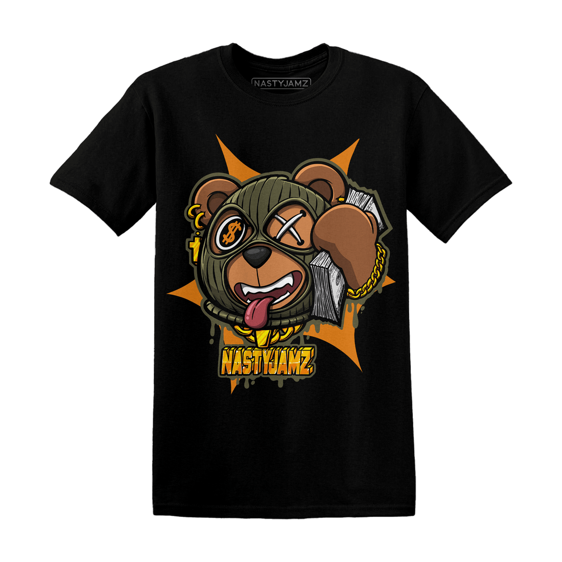 Olive 5s T Shirt Match Money Motive BER - NastyJamz
