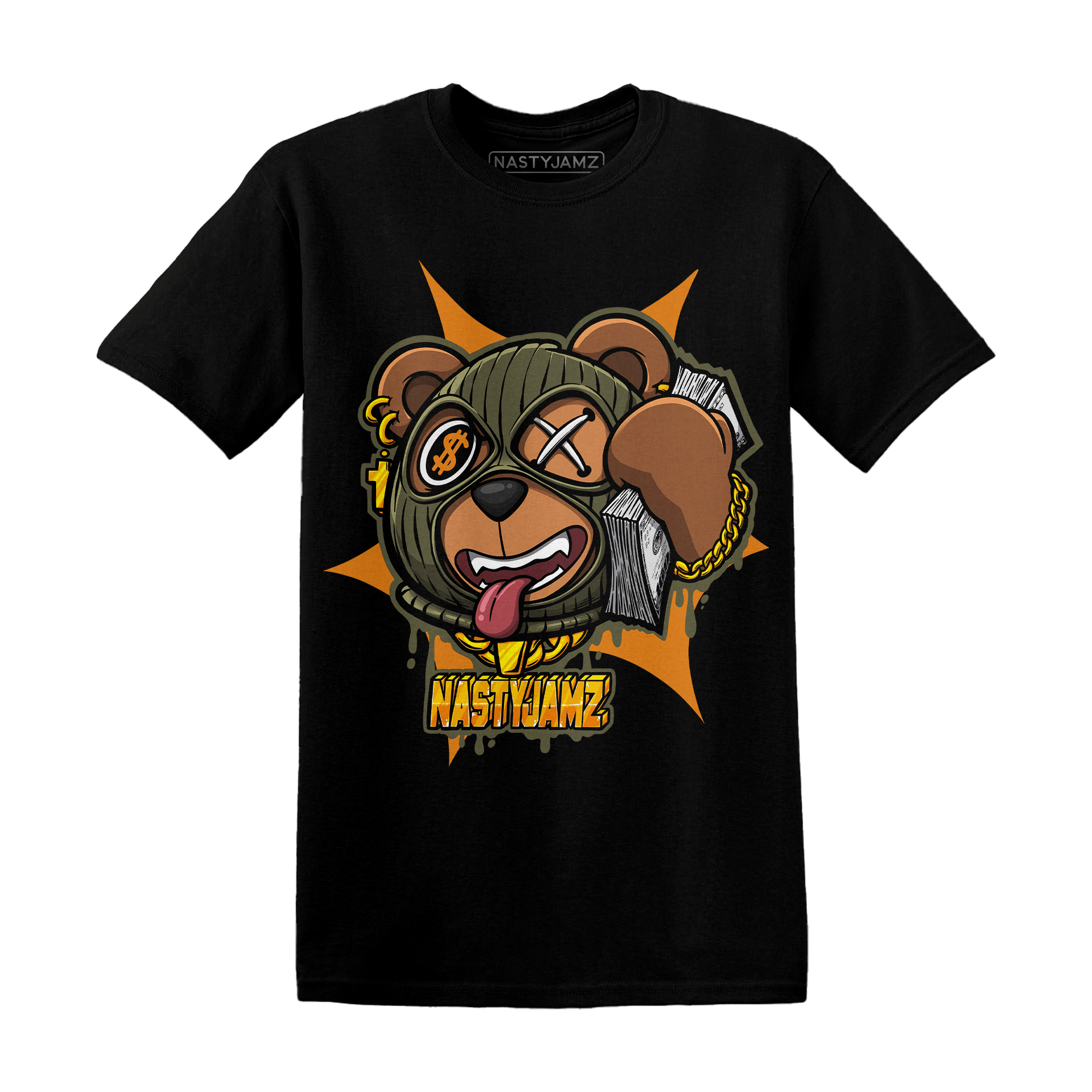 Olive 5s T Shirt Match Money Motive BER - NastyJamz