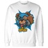 Powder Blue 9s Sweatshirt Match Money Motive BER - NastyJamz