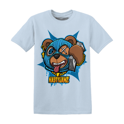 Powder Blue 9s T Shirt Match Money Motive BER - NastyJamz