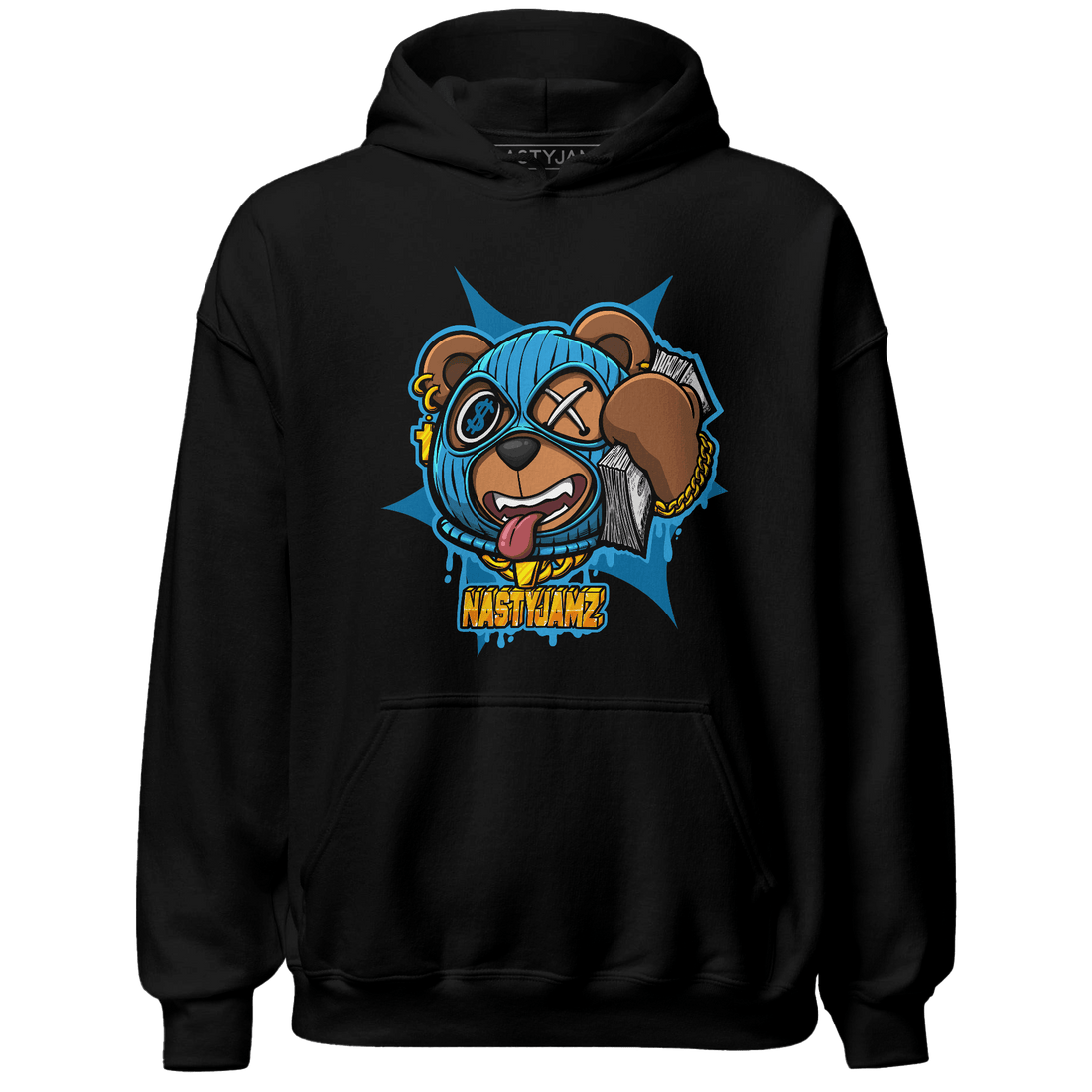 Powder Blue 9s Hoodie Match Money Motive BER - NastyJamz