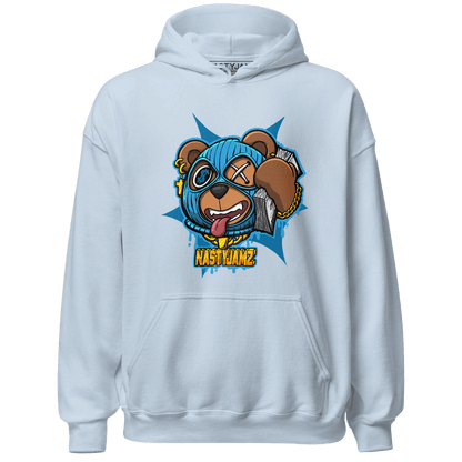 Powder Blue 9s Hoodie Match Money Motive BER - NastyJamz