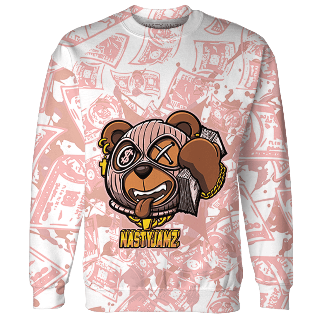 Low Legend Pink 11s Sweatshirt Match Money Motive BER 3D All-Over Print - NastyJamz