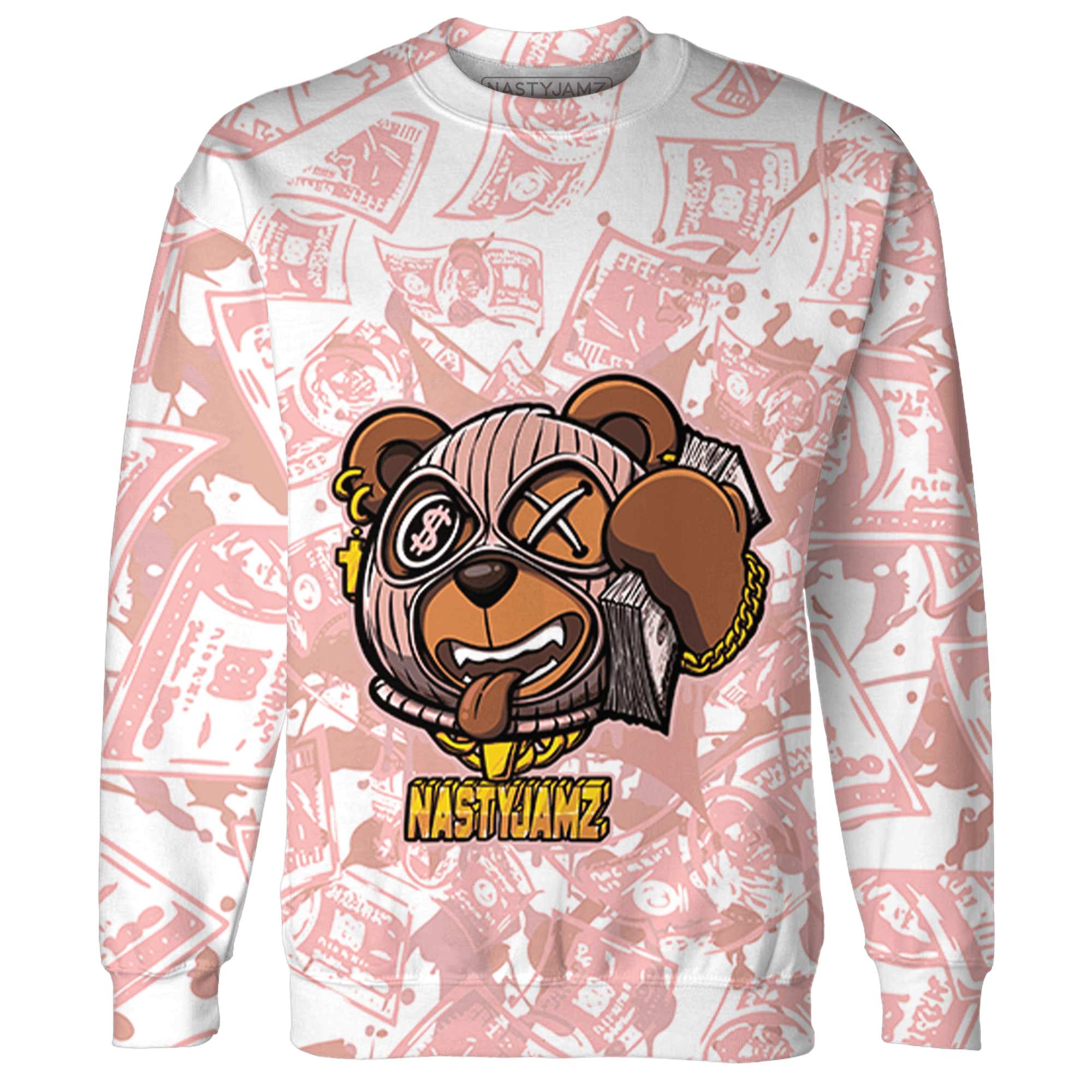 Low Legend Pink 11s Sweatshirt Match Money Motive BER 3D All-Over Print - NastyJamz