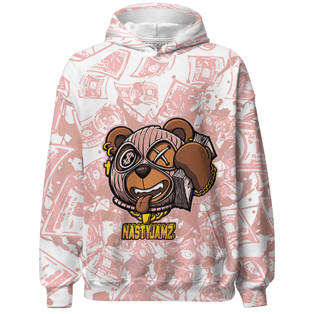 Low Legend Pink 11s Hoodie Match Money Motive BER 3D All-Over Print - NastyJamz