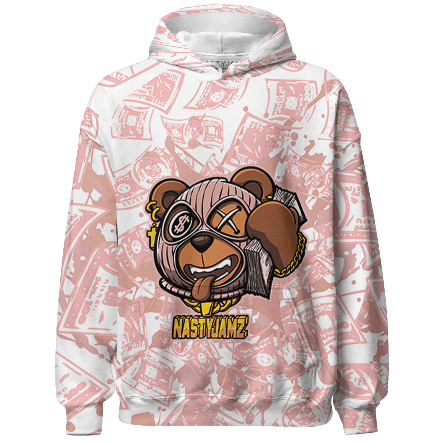 Low Legend Pink 11s Hoodie Match Money Motive BER 3D All-Over Print - NastyJamz