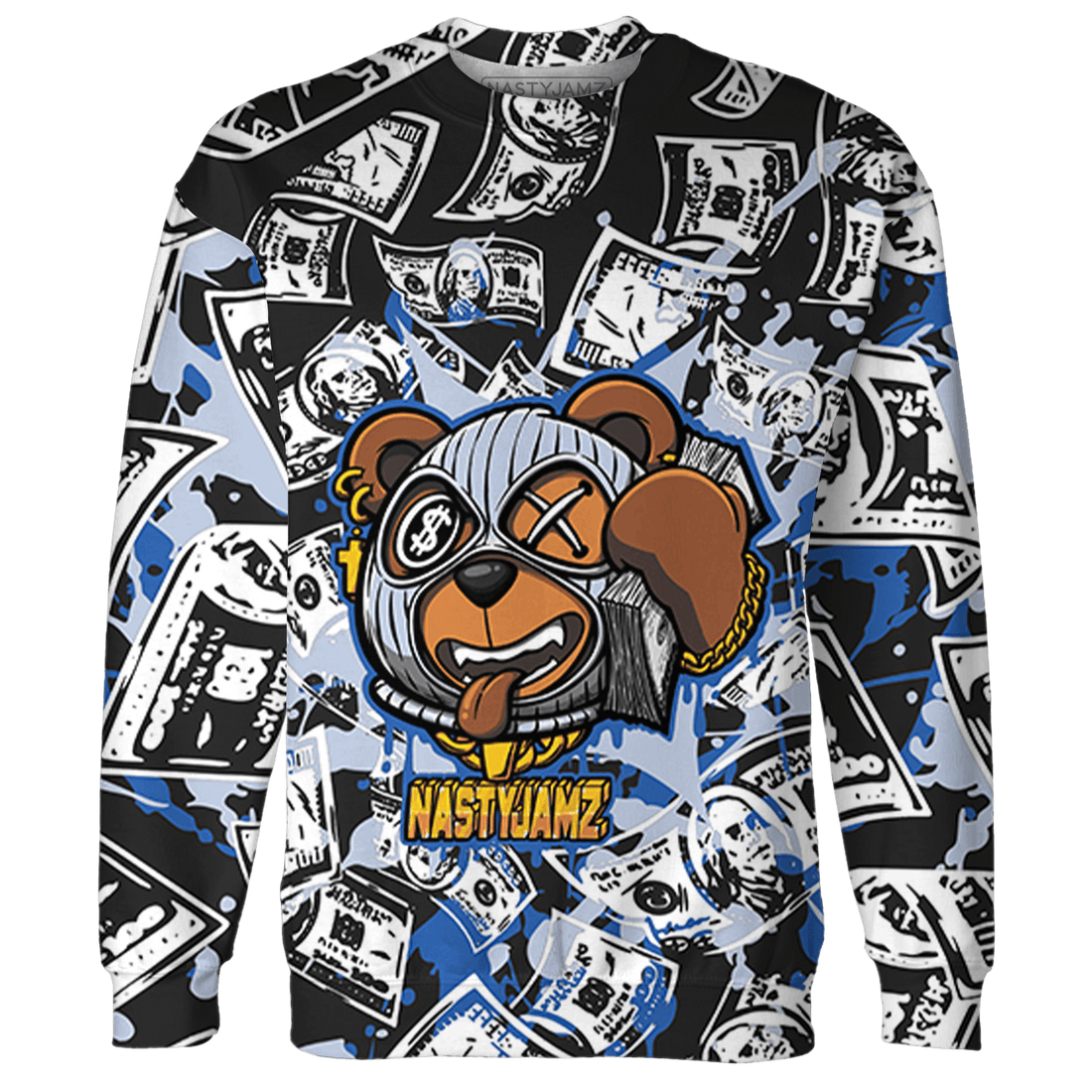 Low Space Jamz 11s Sweatshirt Match Money Motive BER 3D All-Over Print - NastyJamz
